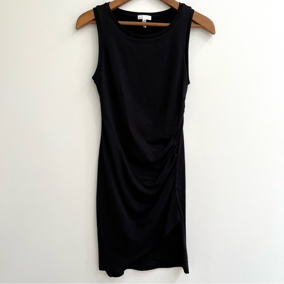 Bloggers favorite Leith side ruched sleeveless bodycon tank dress black small - Picture 5 of 12